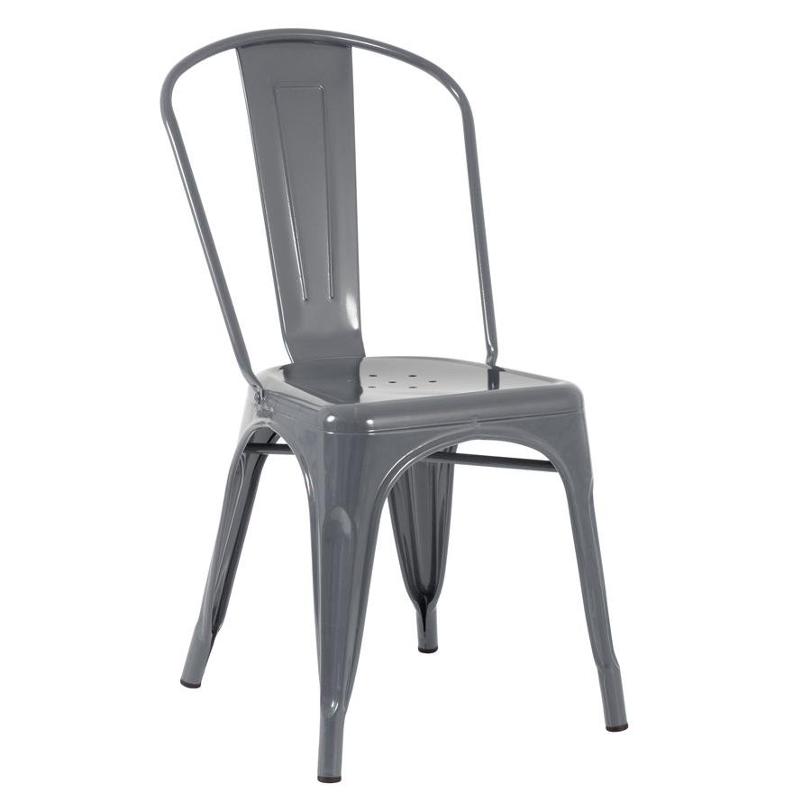 Kit 4 Cadeiras Iron Tolix - Cinza Escuro - 3