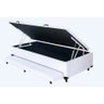 Cama Box Baú Solteiro 78 Com Auxiliar Sintético Branco (Espuma só na Auxiliar) - 1