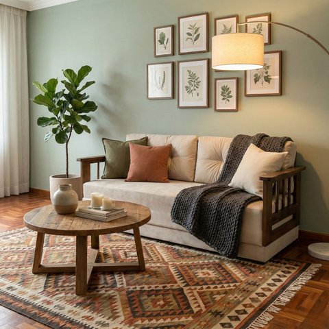 Sofá Vira Cama Casal Madeira Maciça Confortável Resistente:claro