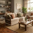 Ver imagem 3 de Sofá Vira Cama Casal Madeira Maciça Confortável Resistente:claro