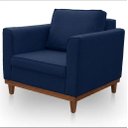 Ver imagem 1 de Poltrona Beny Elegance Sofázinho para Sala Azul Marinho