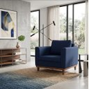 Ver imagem 3 de Poltrona Beny Elegance Sofázinho para Sala Azul Marinho