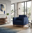 Ver imagem 3 de Poltrona Beny Elegance Sofázinho para Sala Azul Marinho