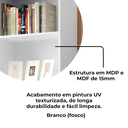 Ver imagem 6 de Estante Livreiro 5 Prateleiras 180x60 Cm Branco Arly