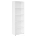 Ver imagem 2 de Estante Livreiro 5 Prateleiras 180x60 Cm Branco Arly