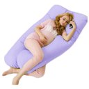Ver imagem 1 de Almofada Extra Grande P/grávida Dormir De Lado Envio Rápido - Lilás