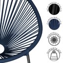 Ver imagem 3 de Conjunto 3 Cadeiras para Area Externa Acapulco em Aço Carbono e Corda Náutica