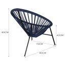 Ver imagem 6 de Conjunto 3 Cadeiras para Area Externa Acapulco em Aço Carbono e Corda Náutica