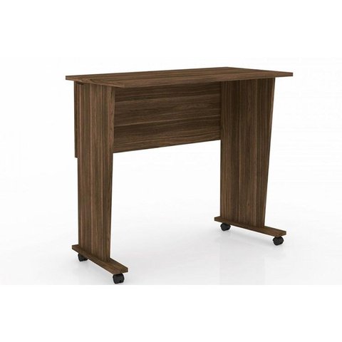 Mesa Multiuso Casal Dobrável ME4117 c/ Rodízios Nogal - Tecno Mobili