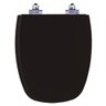 Assento Sanitário Laqueado Soft Close Monte Carlo Preto para Vaso Deca - 1