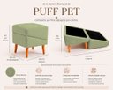 Ver imagem 3 de Puff Rampa Pet para Cães e Gatos Bouclé