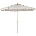 Ver imagem 1 de Ombrellone 2,4 Metros (diâmetro) Bagum Armação de Madeira Belfix ( Cores ) - Bege