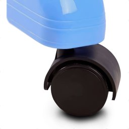 Varal 3 Andares Roupa Dobrável Aço 4 Rodas Reforçado Azul - 6