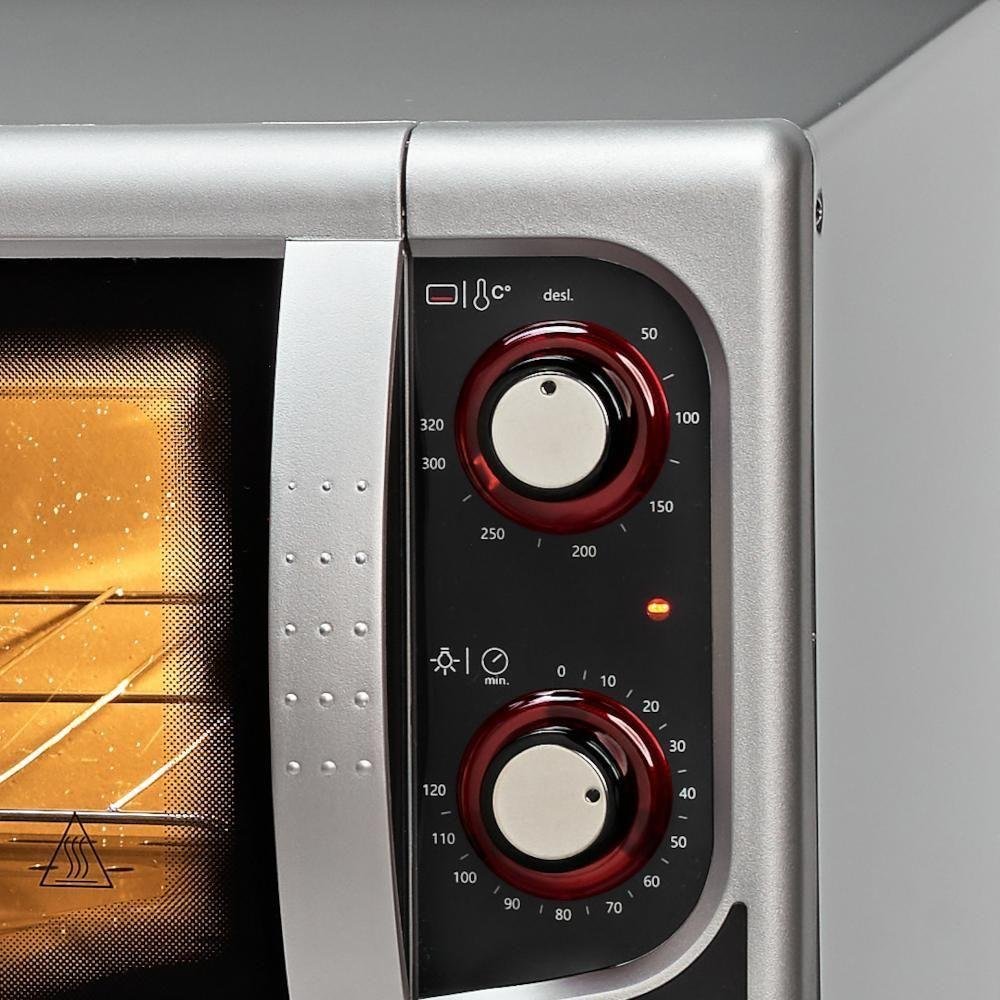 Forno Elétrico Fischer Gourmet Grill 44 Litros Prata - 11