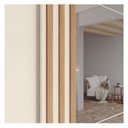 Ver imagem 4 de Guarda Roupa Casal Ambiente Fazano 3 Portas Deslizantes Nature Off White - Henn
