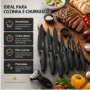 Ver imagem 3 de Kit Facas 6 Pecas Churrasco 21,5x17,5 cm