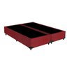 Base Box Queen Bipartido Suede Vinho - 30x158x198 - 1