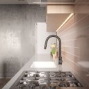 Ver mais imagens de Monocomando de Mesa para Cozinha com Bica Extraível "U" Prática Celite Preto Matte