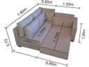 Ver imagem 5 de Sofá de Canto Sfc_mm 12 que Se Transforma em Sofá Cama de Casal Resistente e Confortável em Sarja 10