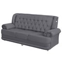 Ver imagem 2 de Sofá 2,00m 3 Lugares Suede Filadélfia Cinza