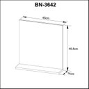 Ver imagem 4 de Espelheira para Banheiro 45x46,5cm BN3642 Preto