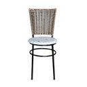 Ver imagem 3 de 4 Cadeiras Pretas para Mesa Hawai Avelã Assento Floral:floral Areia