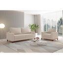 Ver imagem 3 de Sofá 3 Lugares Palazo Linho Bege 180cm