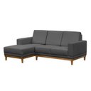 Ver imagem 2 de Sofá 3 Lugares com Chaise Sentado Lado Direito Cronus Cinza