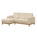 Ver imagem 2 de Sofá 3 Lugares com Chaise Sentado Lado Direito Cronus Bege Marfim