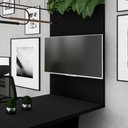 Ver imagem 1 de Painel de Tv Sala de Reunião 90cm X 135cm C/ Passa Cabos F5 Cor:preto