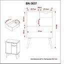 Ver imagem 6 de Gabinete para Banheiro 2 Portas e 1 Gaveta Bn3637