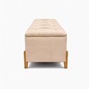 Ver imagem 6 de Banco Recamier Baú Organizador Cristal 1,50m Veludo- Sofatec