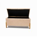 Ver imagem 4 de Banco Recamier Baú Organizador Cristal 1,50m Veludo- Sofatec