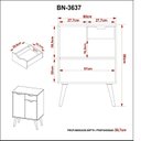 Ver imagem 6 de Gabinete para Banheiro 2 Portas e 1 Gaveta Bn3637
