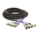 Ver imagem 1 de Multicabos com Conectores Xlr 4 Vias Santo Ângelo 12 Metros