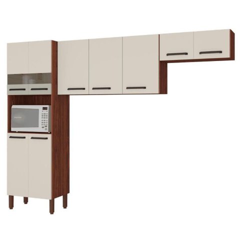 Cozinha Firenze Nogueira Off-white