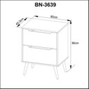 Ver imagem 5 de Gabinete para Banheiro 2 Gavetas BN3639 Preto