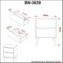 Ver imagem 6 de Gabinete para Banheiro 2 Gavetas BN3639 Preto