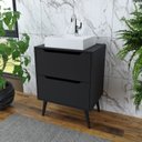 Ver imagem 1 de Gabinete para Banheiro 2 Gavetas BN3639 Preto