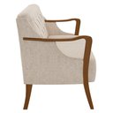 Ver imagem 5 de Poltrona Namoradeira 2 Lugares 135cm Capitonê Lapa M22 Linho Cru Liso - Mpozenato