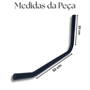 Ver imagem 3 de Kit 2 Suportes de Parede Design Moderno Aço Alta Durabilidade Multiuso Organização Casa Preto