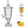 Suqueira de Cristal Elegante 2 Litros com Torneira, Momentos Especiais Luxo Vintage, Ideal para Fest - 3