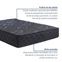 Ver imagem 5 de Colchão de Casal 138x188x25cm Molas Ensacadas Esmeralda Colchoarte Preto