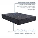 Ver imagem 3 de Colchão de Casal 138x188x25cm Molas Ensacadas Esmeralda Colchoarte Preto