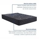 Ver imagem 4 de Colchão de Casal 138x188x25cm Molas Ensacadas Esmeralda Colchoarte Preto