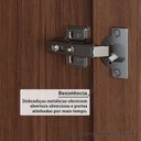 Ver mais imagens de Guarda-Roupa Solteiro 4 Portas 159cm 100% MDF Lumiar Espresso Móveis Marrom/Jequitiba