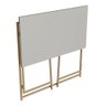Mesa Dobrável Slim Escrivaninha P1044 Arenas Dourado 80x45x77,5cm Escritório Placa e Ponto - 3