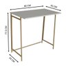 Mesa Dobrável Slim Escrivaninha P1044 Arenas Dourado 80x45x77,5cm Escritório Placa e Ponto - 4