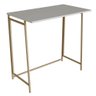 Mesa Dobrável Slim Escrivaninha P1044 Arenas Dourado 80x45x77,5cm Escritório Placa e Ponto - 1