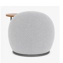 Ver imagem 2 de Poltrona Noah com Mesa Lateral Esquerda Estofado Bouclé Cinza Sallar Home